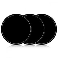 Set 3 Suporti antiderapanti pentru bord Kwmobile, Negru, Silicon, 43408.01