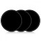 Set 3 Suporti antiderapanti pentru bord Kwmobile, Negru, Silicon, 43408.01