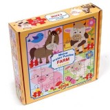 Primul meu puzzle : animale de la ferma 4 in 1 baby puzzle