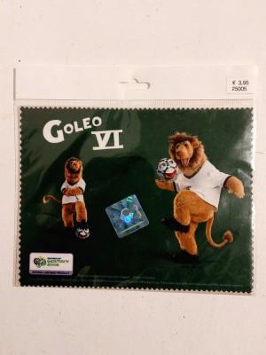 Goleo VI Germania 2006 FIFA - Memorabilia suvenir pad textil original fotbal foto