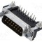 Conector D-Sub 15 pini soclu tată 90&deg; THT UNC 4-40 TE Connectivity Amplimite
