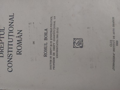 Dreptul constitutional roman/ 1920 foto