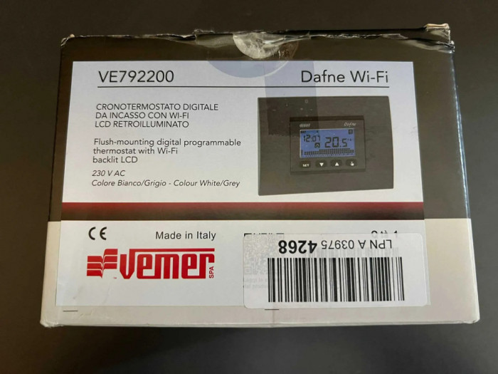 Vemer Universal Built-in Wi-Fi Termostat programabil DAFNE VE792200