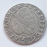 Boemiea 3 kreuzer 1628 O argint Ferdinand ll