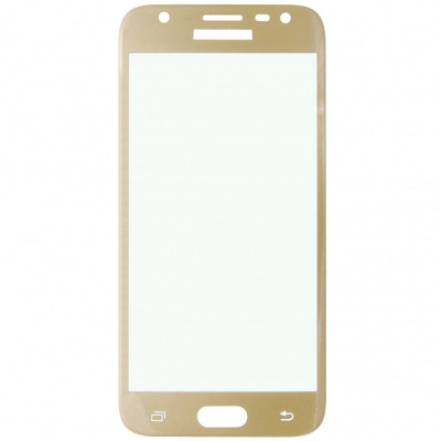 Folie sticla protectie ecran Full Face 5D margini aurii pentru Samsung Galaxy J3 2017 (SM-J330) foto