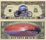 !!! SUA = FANTASY NOTE = DAYTONA BIKE WEEK - 2003 - UNC / SERIA SPORT