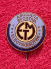Insigna fotbal - "ELECTROMOTOR" TIMISOARA