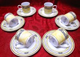 SET PORTELAN TIRSCHENREUTH BAVARIA MODEL BOUQUET CESTI CAFEA SI FARFURII