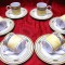 SET PORTELAN TIRSCHENREUTH BAVARIA MODEL BOUQUET CESTI CAFEA SI FARFURII