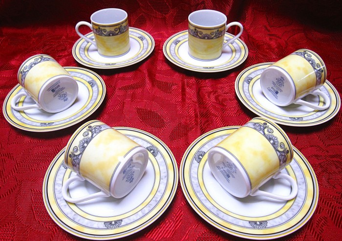 SET PORTELAN TIRSCHENREUTH BAVARIA MODEL BOUQUET CESTI CAFEA SI FARFURII