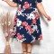 Rochie in clos cu imprimeu Gloris Floral - 60Marimea