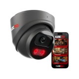 Kit supraveghere IP KEEYO cu 4 camere 5 MP, AI, microfon si PoE