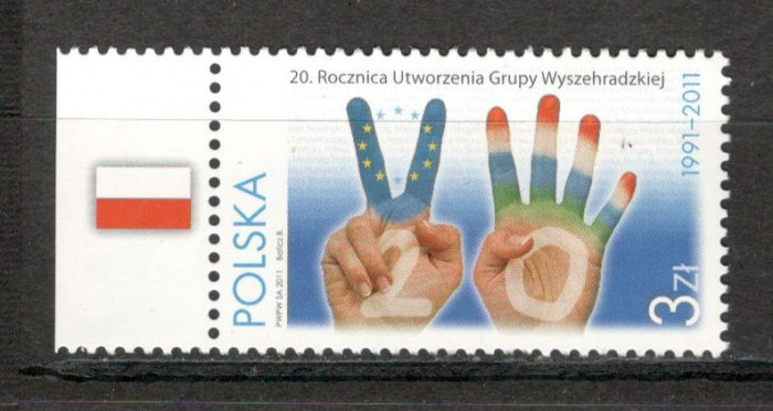 Polonia.2011 20 ani grupul de la Visegrad MP.499