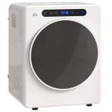 HOMCOM Uscător de Rufe cu Evacuare, 3 KG, 1000W, Funcție Antișifonare, Funcție Sterilizare, Timer, Display LED Touch, Alb | Aosom Romania