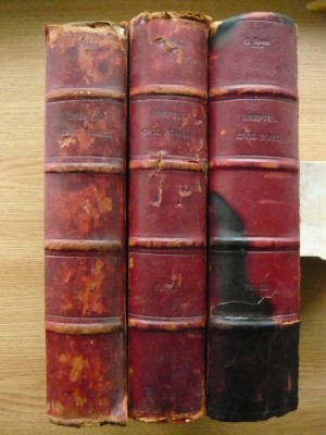 C. NACU - DREPTUL CIVIL ROMAN - 3 volume - (1901 - 1903) foto