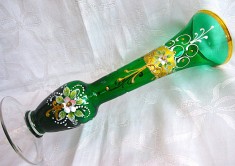 VAZA CRISTAL COLORAT STICLA DE MURANO 21 CM foto