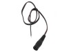 Cablu DC 5,5/2,5 Soclu Drept Negru 0,25m, WEST POL