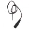 Cablu DC 5,5/2,5 Soclu Drept Negru 0,25m
