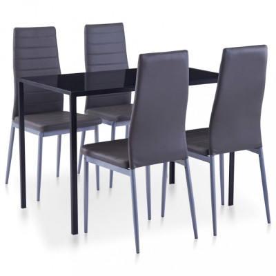 Gossi set mobilier de bucatarie, 5 piese, gri foto