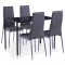 Gossi set mobilier de bucatarie, 5 piese, gri