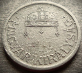 Moneda istorica 2 FILLERI / FILLER - UNGARIA, anul 1944 * cod 1831= bule eroare