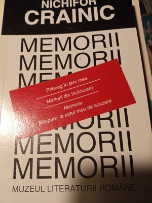 MEMORII VOL II - NICHIFOR CRAINIC, ED M L R , 272 PAG foto