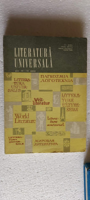 LITERATURA UNIVERSALA. ANII III-IV UMAN N. I. BARBU, OVIDIU DRIMBA foto