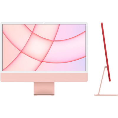 Sistem Desktop PC iMac 24 (2021) cu procesor Apple M1, 24, Retina 4.5K, 8GB, 256GB SSD, 8-core GPU, Pink, INT KB foto