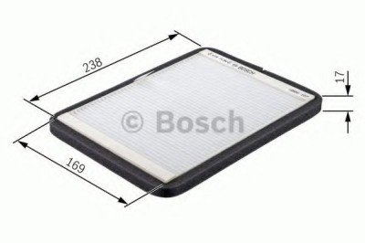 Filtru polen / aer habitaclu RENAULT MEGANE I Break (KA0/1) (1999 - 2003) BOSCH 1 987 432 061 foto