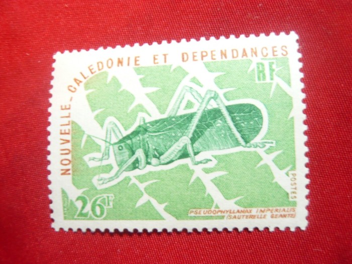 Timbru- Insecte 1977 Noua Caledonie colonie franceza (teritoriu)