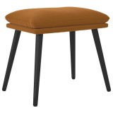 Cumpara ieftin Taburet, maro, 45x29,5x35 cm, catifea