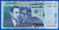 (2) BANCNOTA MAROC - 200 DIRHAMS 2002 (AH1423), VALOARE NOMINALA MAI MARE foto