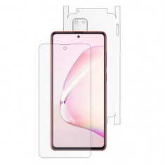 Folie Full Body Pentru Samsung Galaxy Note 10 Lite - AntiSock Ultrarezistenta Autoregenerabila UHD Invizibila