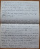 2 pagini disparate de manuscris Alexandru Cazaban, interbelice, nuvela