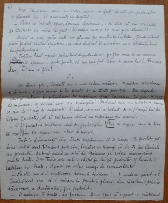 2 pagini disparate de manuscris Alexandru Cazaban, interbelice, nuvela foto