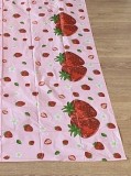 Set 4 fețe de masă cu model căpșuni, 220 x 130 cm - noi