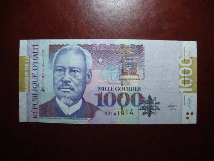HAITI 1000 GOURDES 2014