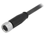 Conector HARTING M8 mamă 4 pini drept cu cablu 2m