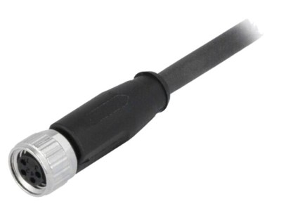 Conector HARTING M8 mamă 4 pini drept cu cablu 2m foto