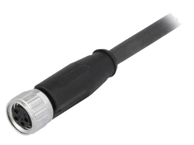 Conector HARTING M8 mamă 4 pini drept cu cablu 2m