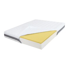 Saltea de Pat Ortopedica din Spuma cu Memorie 80 x 200 - Memory 15+5+1, Fara Arcuri, Ioni de Argint