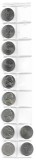 SUA - NICKEL FIVE-CENT 1905-2019 - Set 11Monede dupa tip, America de Nord