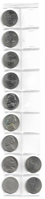 SUA - NICKEL FIVE-CENT 1905-2019 - Set 11Monede dupa tip foto