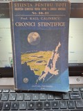 Cronici ştiinţifice - Prof. Raul Călinescu