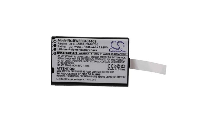 Instrument de modelism VHWB, baterie RC pentru Flysky FS-BA800, FS-B1700 &ndash; 1600 mAh 3.7 V Li-polimer