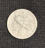 Moneda 20 centesimi 1908 Italia