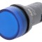 Lumină de control LED albastră &Oslash;22mm 25-70&deg;C