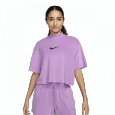 Tricou Nike W NSW MOCK SS TEE TRRY MS