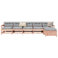 vidaXL Set canapele gradina, 6 piese, lemn masiv brad douglas foto