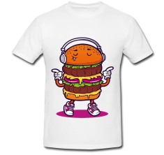 Tricou &amp;quot; Burger cu casti &amp;quot; foto